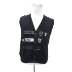  Munsingwear одежда MUNSINGWEAR одежда для гольфа вязаный лучший средний длина V шея SA чёрный черный /SY49 #GY58 мужской 