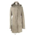  No-brand мутоновое пальто Ram мех мех S серый с капюшоном . длинный рукав с мехом /CK3 #GY58 женский 