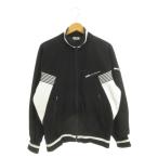  Puma PUMA джерси жакет чёрный черный длинный рукав воротник-стойка линия дизайн /AH10 #GY58 мужской 