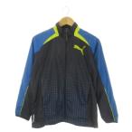  Puma PUMA Wind брейкер 160 темно-синий темно-синий графика рисунок воротник-стойка длинный рукав /AO11 #GY58 Kids 