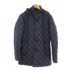  Takeo Kikuchi TAKEO KIKUCHI стеганная куртка M темно-синий стеганое полотно с капюшоном . длинный рукав /LP #GY58 мужской 