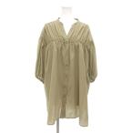 sa man sa Moss Moss SM2 прекрасный товар рубашка туника F бежевый gya The - дизайн частота цвет V шея 7 минут рукав /NL #GY58 женский 