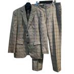 olihikaORIHICA костюм выставить жакет одиночный слаксы брюки Glenn проверка AB7 серый #GY58 мужской 