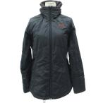  Nike NIKE с хлопком жакет M чёрный черный воротник-стойка средний длина /HO21 #GY61 женский 
