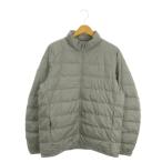 ユニクロ UNIQLO ULTRA LIGHT DOWN ダウンジャケット 上着 L グレー 無地 スタンドカラー ポケッタブル /AO6 ■GY61 メンズ