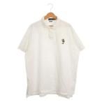 ポロ ラルフローレン POLO RALPH LAUREN ポロシャツ XXL 白 ホワイト ポロベア クマ刺繍 ポロカラー 半袖 /AH17 ■GY61 メンズ