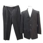  Kansai формальный костюм выставить верх и низ tailored jacket полоса рисунок слаксы брюки 102 BE7 уголь Brown 