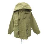  Jean спорт JANSPORT 80~90's рыбалка жакет LL бежевый воротник-стойка с капюшоном .2way средний длина /YS4 #GY61 мужской 