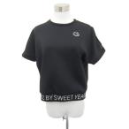 SY32 by SWEET YEARS одежда для гольфа cut and sewn короткий рукав L чёрный черный раунд шея SYG-22L02 /SY1 #GY61 женский 