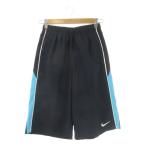  Nike NIKE DRI FIT шорты M темно-синий темно-синий синий голубой короткий боковой линия талия резина /CK39 #GY58 женский 