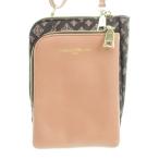  Christian olibieCHRISTIAN OLIVIER небольшая сумочка смартфон сумка футляр для карточек 2way кожа натуральная кожа розовый чай Brown монограмма рисунок 