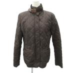  Ralph Lauren RALPH LAUREN стеганная куртка средний длина M чай воротник-стойка двойной Zip /SY16 #GY61 женский 