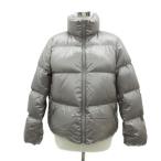 ユニクロ UNIQLO ウルトラライトダウンジャケット ミドル丈 M グレー スタンドカラー /SM48 ■GY61 レディース