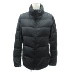 ユニクロ UNIQLO ダウンジャケット L 黒 ブラック ジップアップ ミドル丈 /YS1 ■GY61 レディース