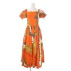  хлеб кукла PAONDORfla платье One-piece Dance orange плюмерия цветочный принт короткий рукав пуховка рукав /CK1 #GY61 женский 