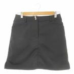  Munsingwear одежда MUNSINGWEAR Grand Slam юбка Golf 9 чёрный черный одноцветный мини длина передний карман /CK43 #GY61 женский 