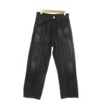 ショッピングzara 未使用品 ザラ ZARA デニムパンツ ジーンズ 38 グレー ウォッシュ加工 ワイドシルエット /AO35 ■GY61 メンズ