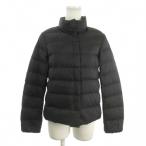 未使用品 ユニクロ UNIQLO ULTRA LIGHT DOWN ダウンジャケット S 黒 ブラック 無地 スタンドカラー 長袖 /AO15 ■GY61 レディース