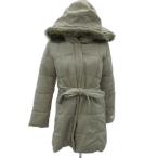  Cecil McBee CECIL McBEE с хлопком пальто длинный длина M свет бежевый с капюшоном лента ремень есть /SY12 #GY61 женский 