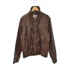 VINTAGE STYLE WEAR с хлопком жакет блузон 2WAY лучший 4 карман с высоким воротником L чай Brown #GY58 мужской 