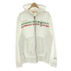  Puma PUMA Parker tops M белый белый длинный рукав Zip выше линия дизайн /PP #GY61 мужской 