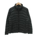 ユニクロ UNIQLO ダウンジャケット L 緑 グリーン キルティング スタンドカラー 長袖 ジップアップ /NU ■GY61 メンズ