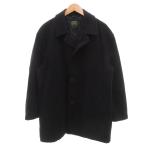  новый yo- машина NEWYORKER Пальто Честерфилд шерсть LARGE темно-синий темно-синий одноцветный постоянный цвет длинный рукав /SJ #GY61 мужской 