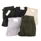 未使用品 ユニクロ UNIQLO タグ付き パンツ まとめ 5点セット フリース イージー コットンリネン M L 紺 ネイビー カーキ /GV ■GY61