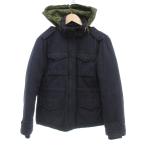 マークバイマークジェイコブス MARC by MARC JACOBS ダウンジャケット ブルゾン フード マルチポケット XS 紺 ネイビー