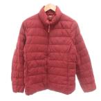  Uniqlo UNIQLO пуховик XL красный красный воротник-стойка /NL #GY61 мужской 