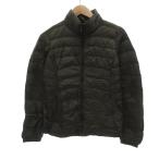  Uniqlo UNIQLO пуховик S Zip выше pa Cub ru есть хаки /AE #GY61 мужской 