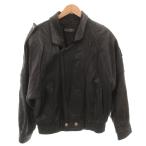 VICTORY レザージャケット ブルゾン 革ジャン 羊革 L 黒 ブラック /FF ■GY61