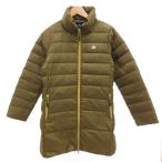 ショッピングロゴス ロゴス LOGOS ダウンコート ジャケット ロング スタンドカラー L カーキ /JS ■GY61 レディース