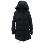 ユニクロ UNIQLO ダウンコート ロング丈 M 黒 ブラック フード付き /HO36 ■GY61 レディース