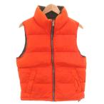 ユニクロ UNIQLO OLD ダウンベスト ジップアップ S オレンジ /FF ■GY61 レディース