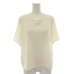 グローバルワーク GLOBAL WORK Tシャツ カットソー 半袖 バックプリント 花柄 シフォン M 白 ホワイト GW618088AD /YT ■GY61 レディース