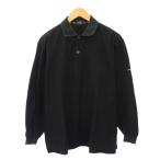 23 район Onward . гора SPORT Golf одежда рубашка-поло длинный рукав Hori zontaru половина кнопка олень. . Logo общий рисунок 3 чёрный черный /BB #GY61