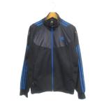  Adidas adidas джерси жакет спортивная одежда M темно-синий темно-синий синий голубой длинный рукав воротник-стойка /AH31 #GY58 мужской 