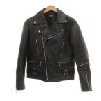 ホーンワークス Horn Works ダブルライダースジャケット バッファローレザー UKタイプ L 黒 ブラック /UO ■GY58 メンズ
