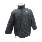 Adidas adidas с хлопком жакет средний длина L чёрный черный воротник-стойка Logo принт /HO1 #GY58 мужской 