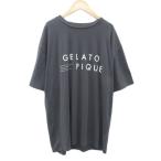  Gelato Pique Homme GELATO PIQUE HOMME салон одежда cut and sewn короткий рукав F серый Logo /SM16 #GY58 мужской 