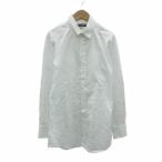 ドルチェ&ガッバーナ ドルガバ Yシャツ ワイシャツ ドレスシャツ 38 白 ホワイト 無地 レギュラーカラー 長袖 /SM35 ■GY58 メンズ