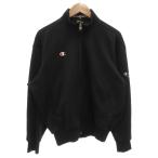 ショッピングチャンピオン チャンピオン CHAMPION ヴィンテージ 80s トラックジャケット ジャージ ジップアップ ロゴ USA製 O 黒 ブラック /GV ■GY58 メンズ