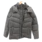  M ke- Michel Klein Homme MK MICHEL KLEIN HOMME прекрасный товар пуховик 46 серый серый одноцветный воротник-стойка с капюшоном ./SJ #GY60