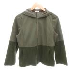 sesio Sera CECI OU CELA прекрасный товар Zip выше Parker 38 хаки цвет длинный рукав с капюшоном . переключатель дизайн /SJ #GY60 женский 