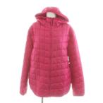 ユニクロ UNIQLO キルティングジャケット 上着 中綿 XL ピンク フード付き /AN35 ■GY58 レディース