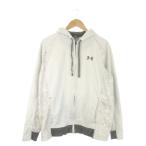  Under Armor UNDER ARMOUR спортивная одежда Zip Parker LG светло-серый с капюшоном . Zip выше Logo общий рисунок длинный рукав /AO14 #GY58