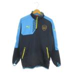  Puma PUMA тренировка верх жакет футбол L темно-синий темно-синий бледно-голубой голубой arsenal FC длинный рукав половина Zip 