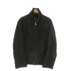  латиноамериканский daLA TENDA искусственный мутон жакет верхняя одежда 46 чёрный черный одноцветный воротник-стойка длинный рукав /MN35 #GY59 мужской 