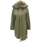 b-ju Roo doBou Jeloud искусственная кожа пальто Mod's Coat верхняя одежда длинный длина 40 хаки с капюшоном ./HO29 #GY59 женский 